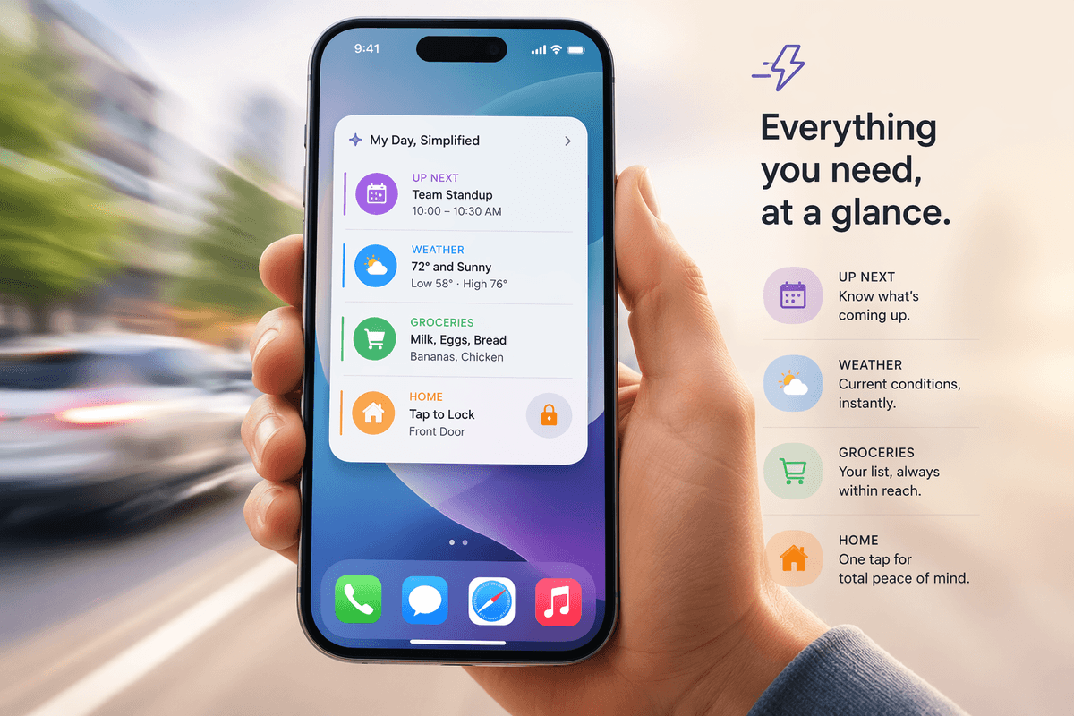 Could one widget replace three daily taps?