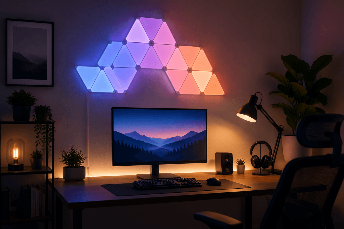 Maximize Your Mood Lighting. How I Set Up My Nanoleaf Wall Panel Lights